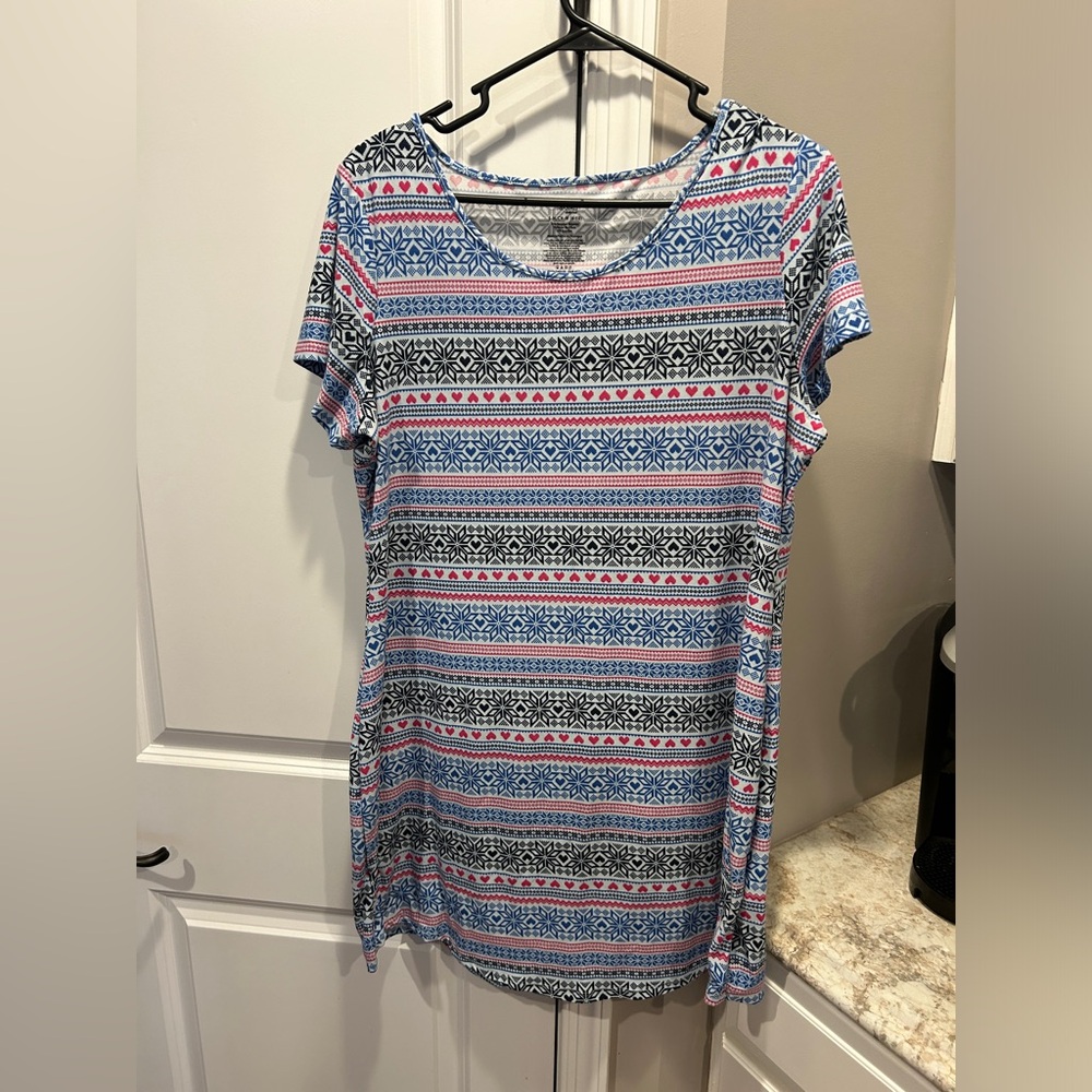Women’s Secret Treasures Short Sleeve Pajama Sleep Shirt Small Medium